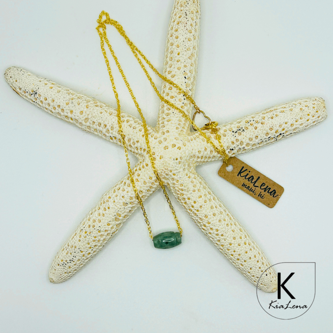 Jade Barrel Necklace