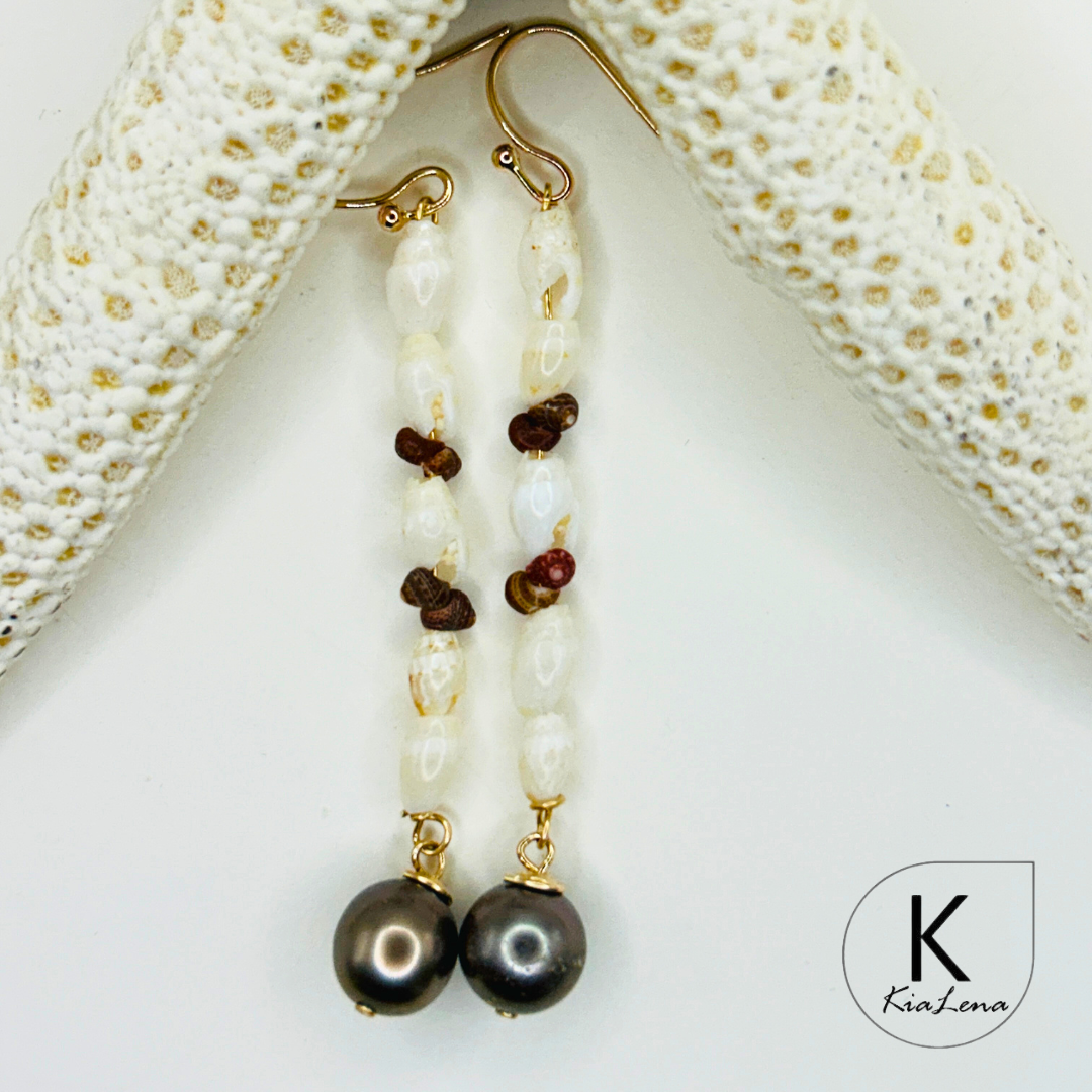 Ni'ihau 2" Shell Earrings