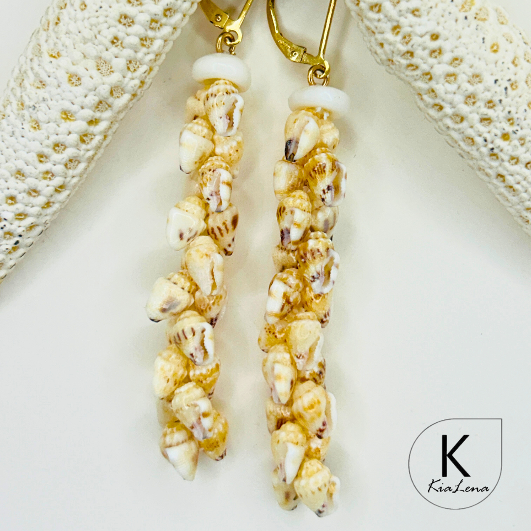 Ni'ihau 3" Shell Earrings