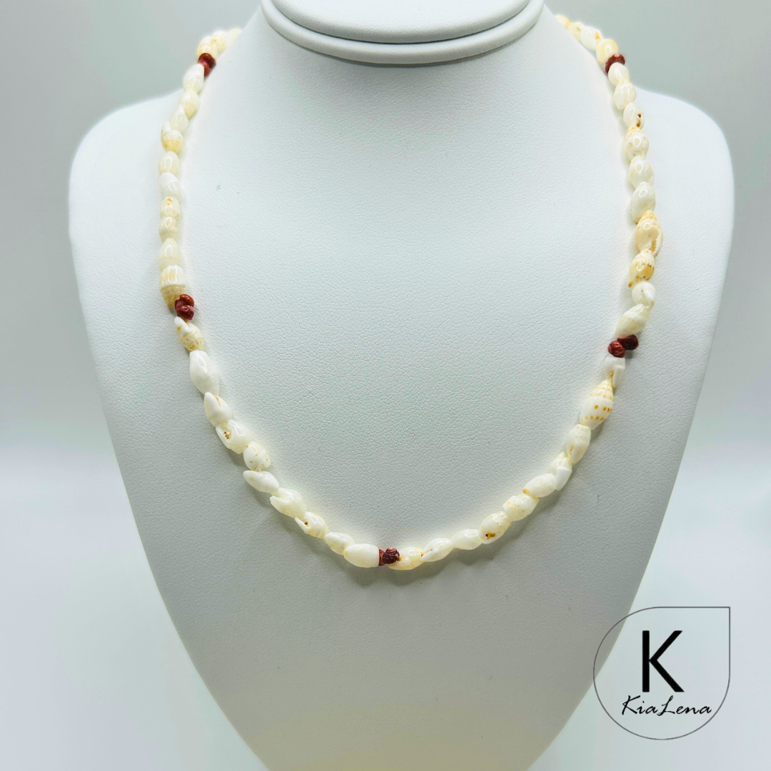 Kui Pololei Style Ni'ihau Shell Necklace