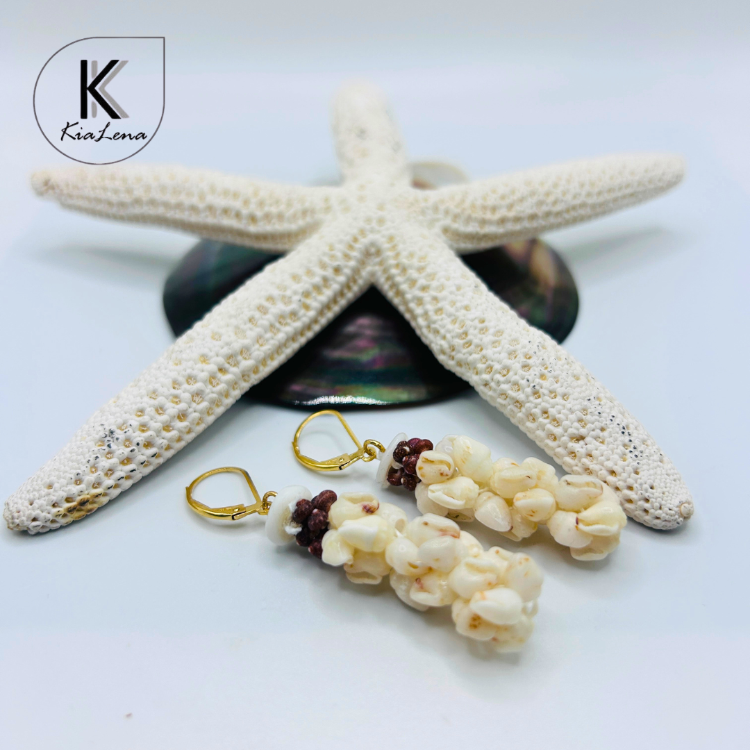 Ni'ihau 2" Shell Earrings