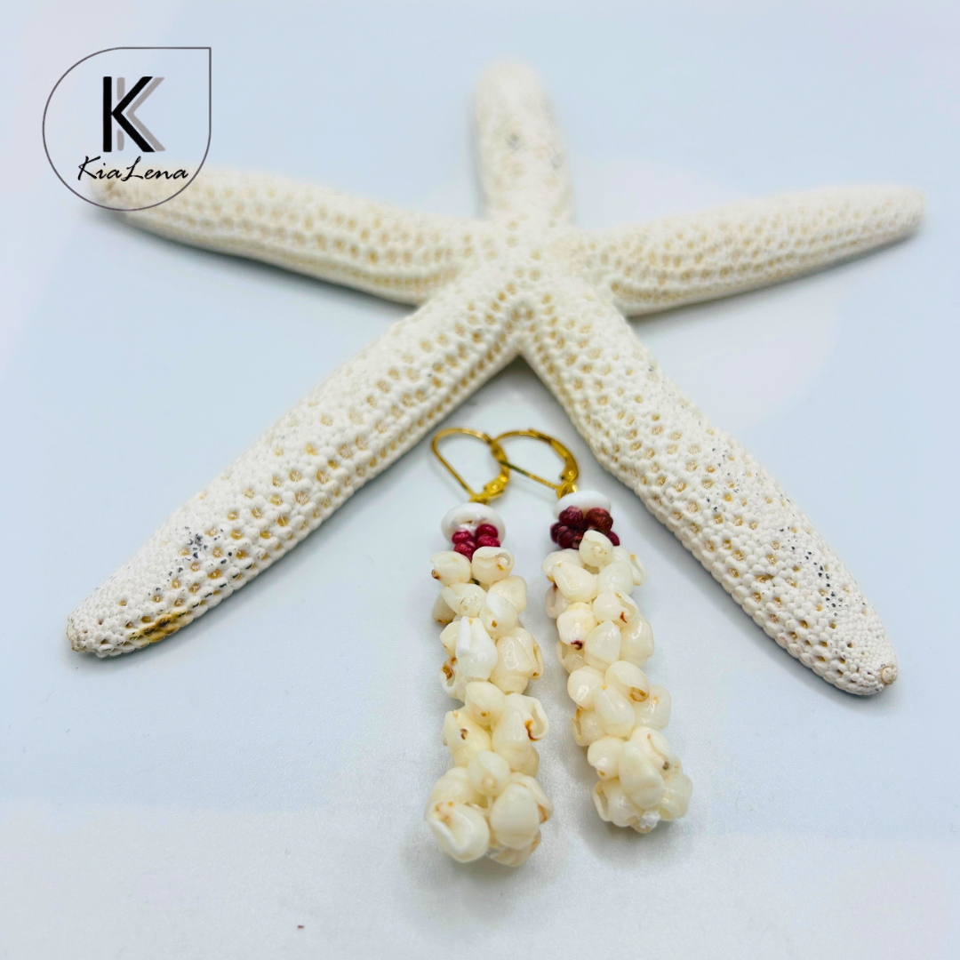 Ni'ihau 2 1/2" Shell Earrings