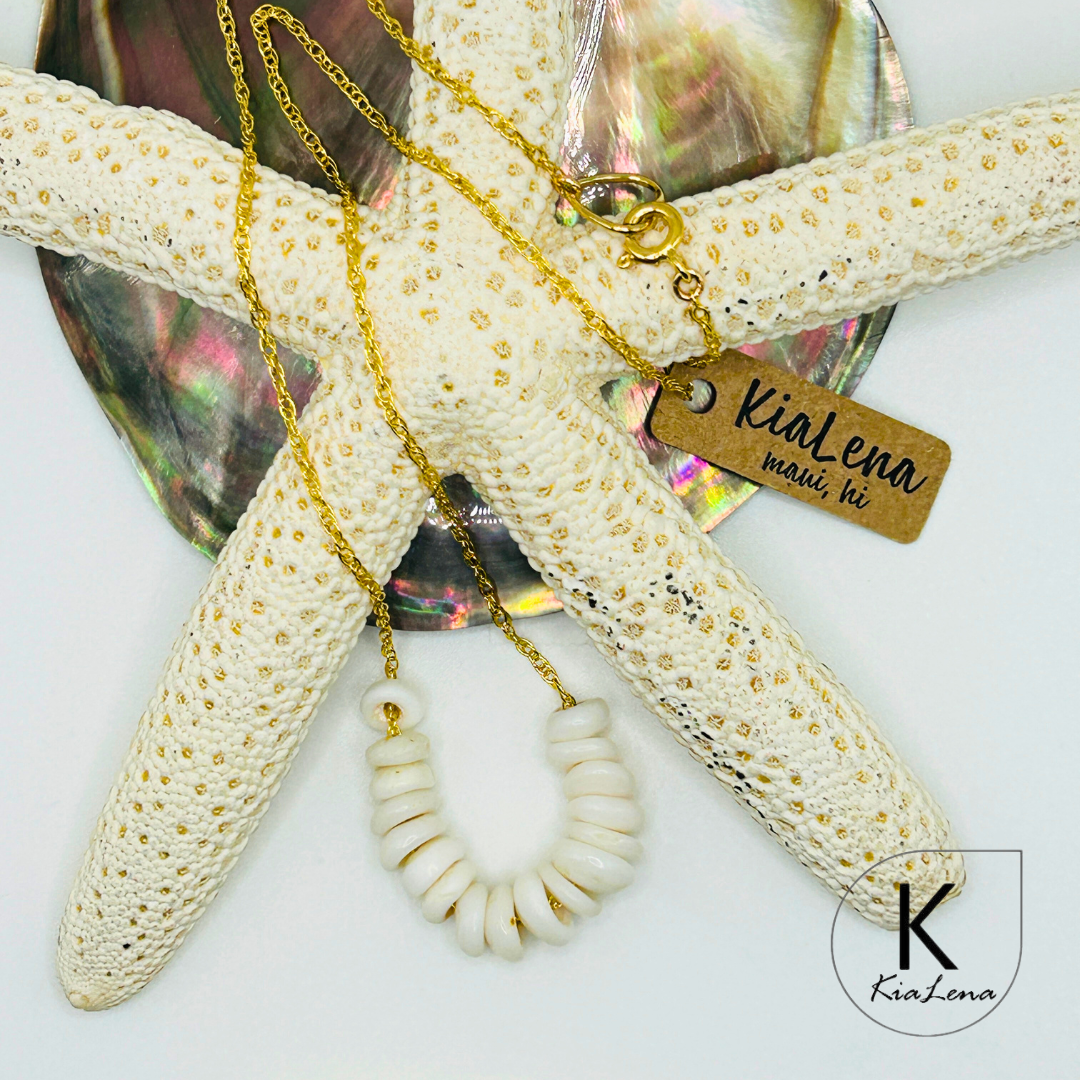 19 3/4" Ni'ihau Puka Shell Necklace
