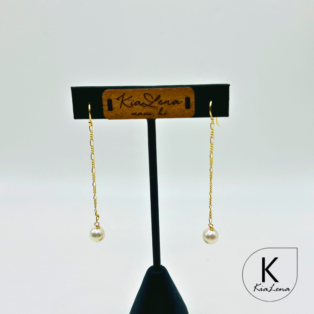 Japanese Akoya Pearl Drop Earrings