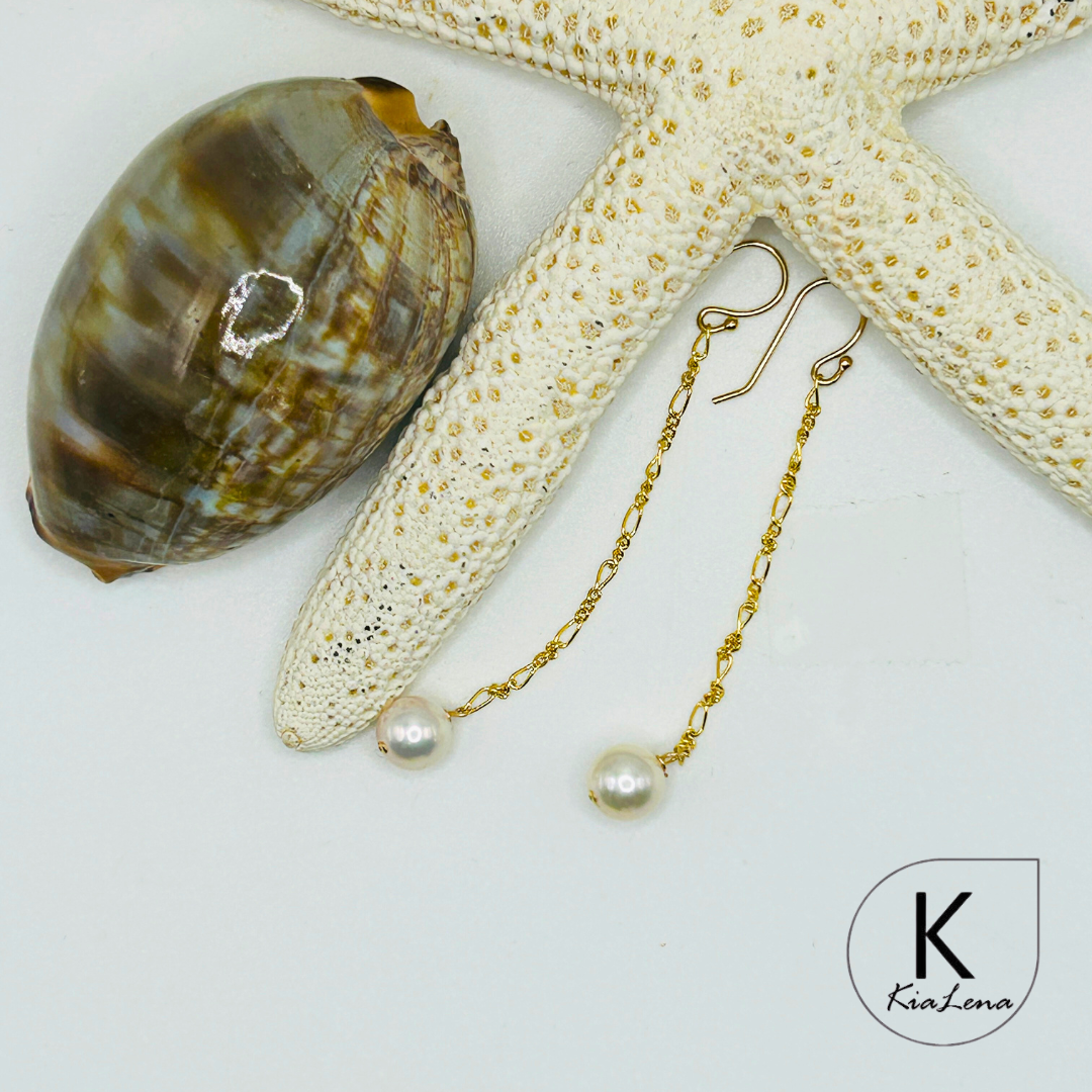 Japanese Akoya Pearl Drop Earrings