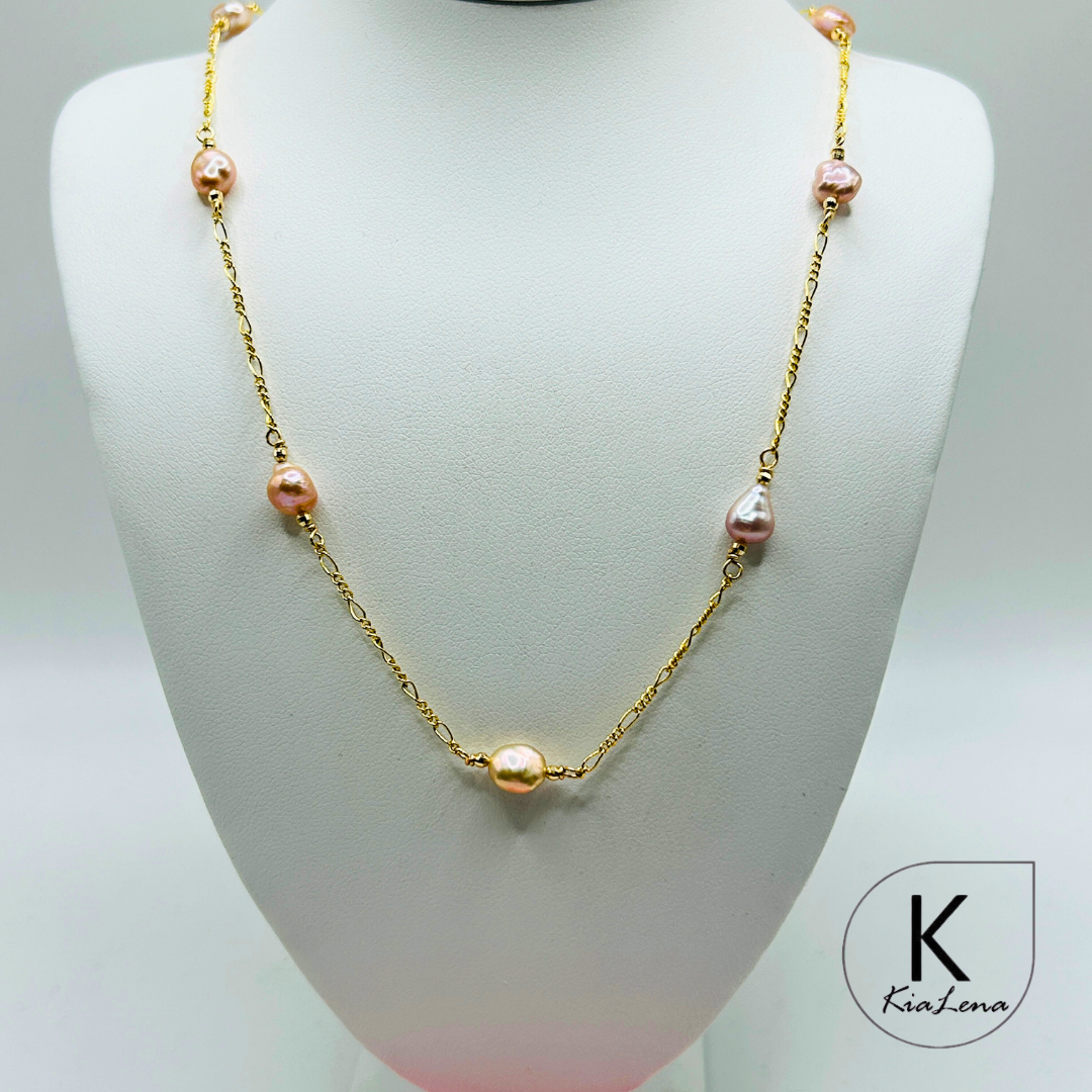 17" 7 Keshi Edison Necklace