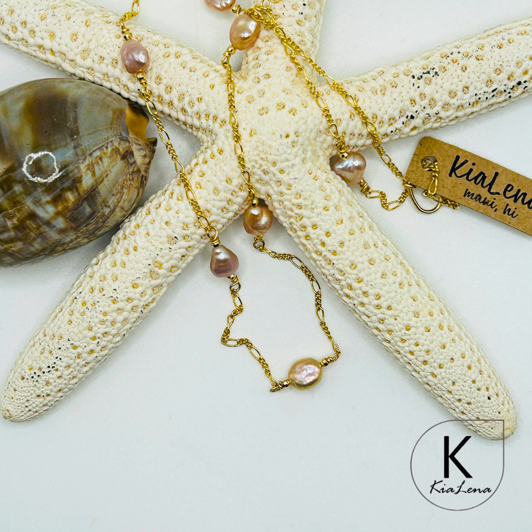 17" 7 Keshi Edison Necklace
