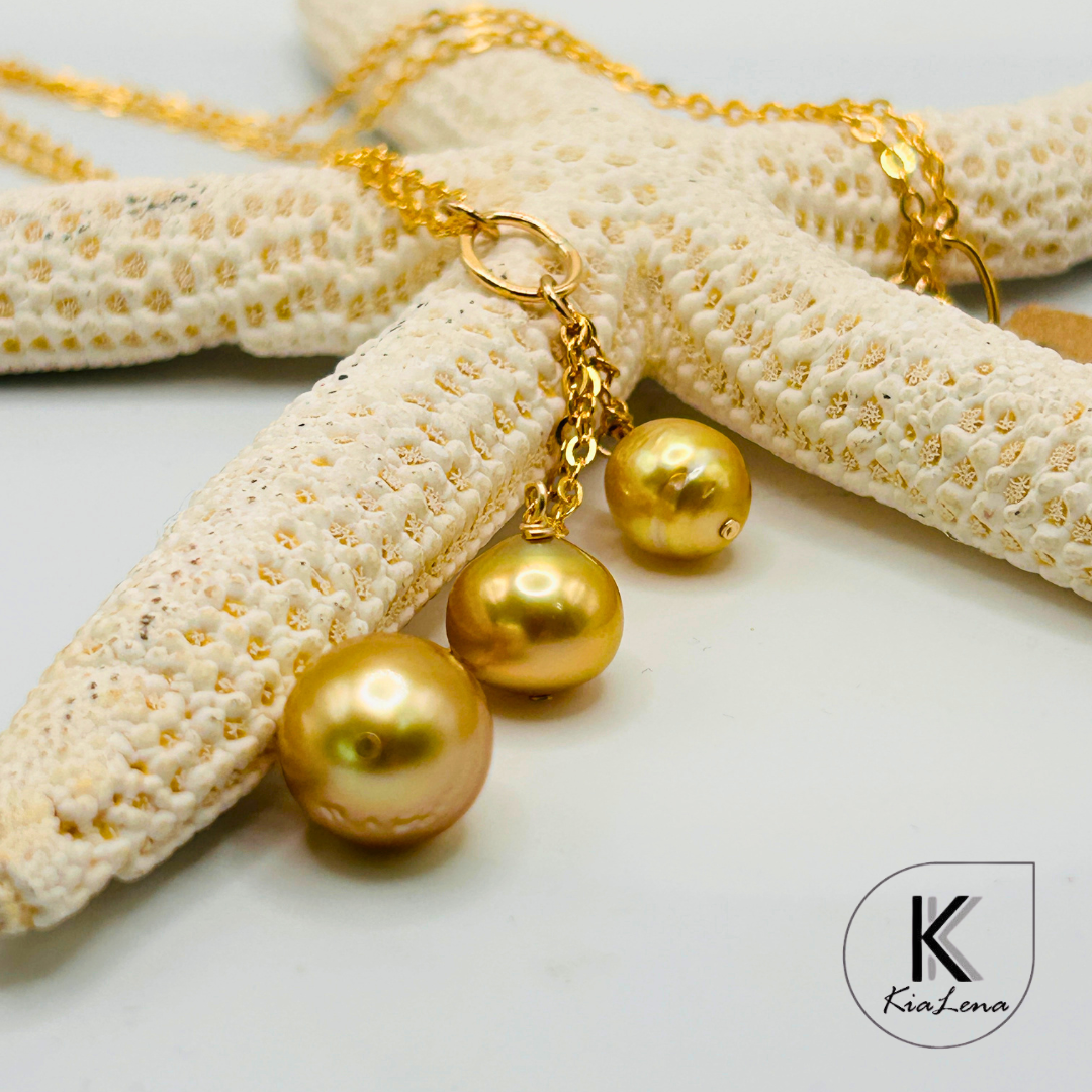 19 1/4" Triple South Sea Pearl Necklace