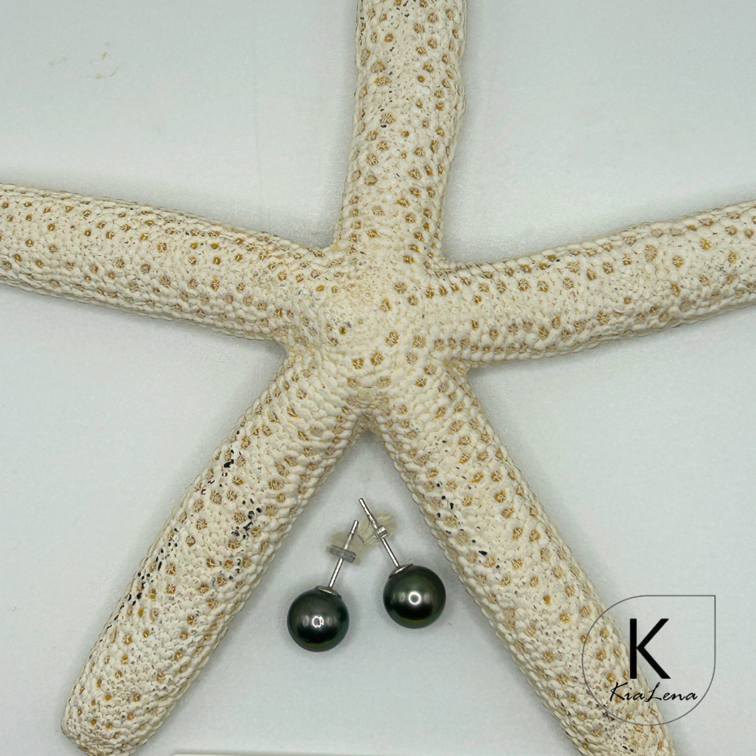 Tahitian Pearl Stud Earrings
