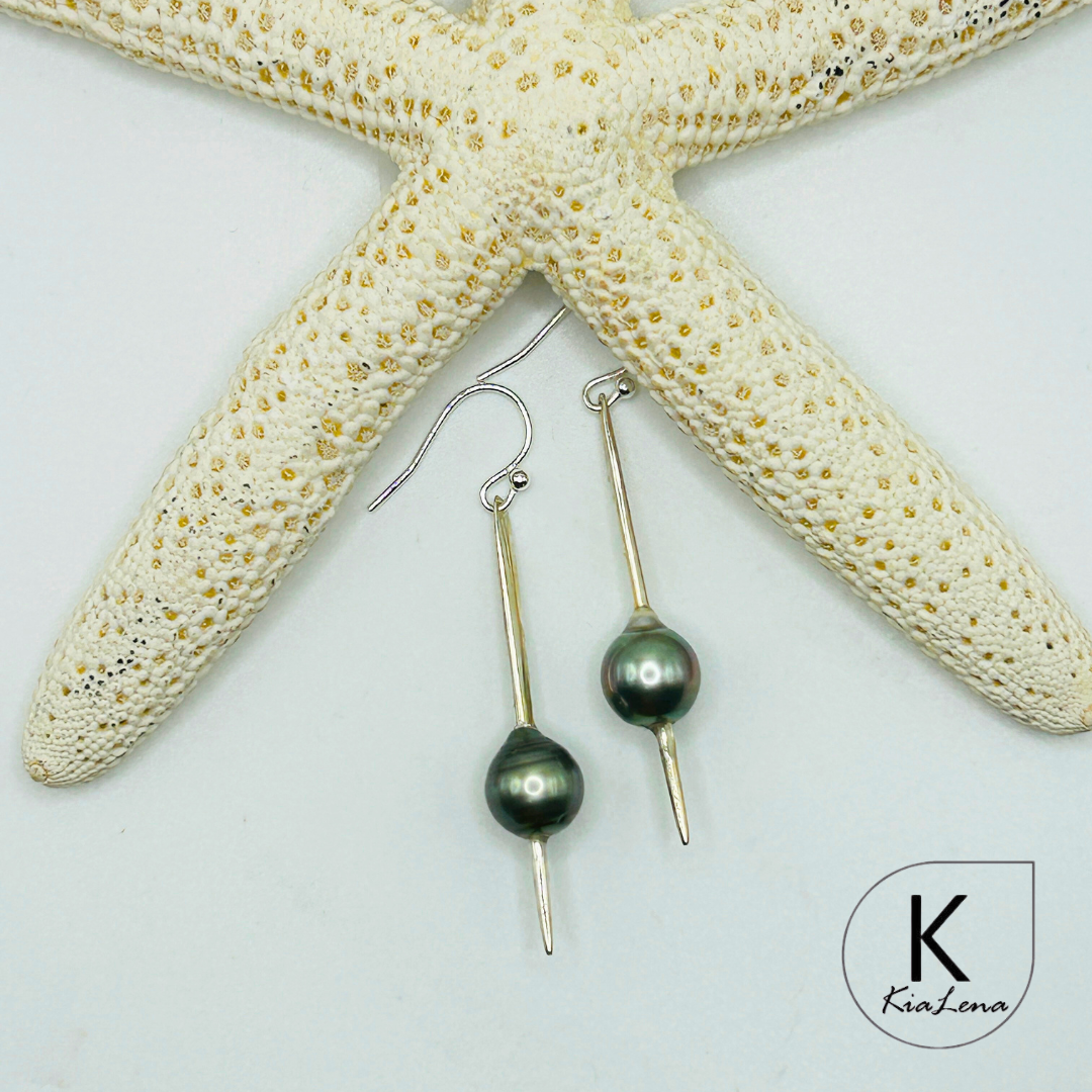 Tahitian Pearl Drop Earrings