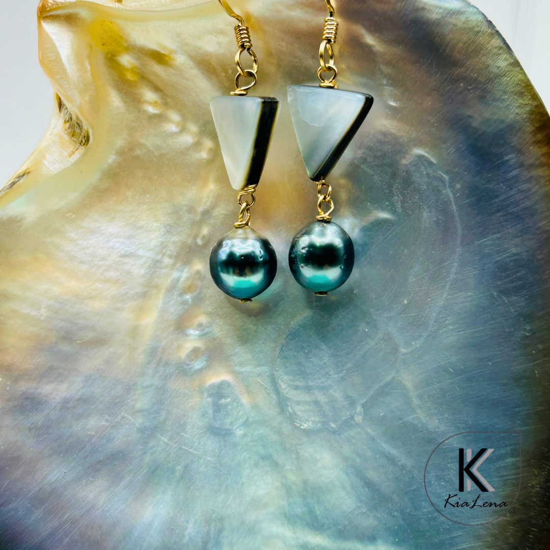Tahitian Pearl Drop Earrings
