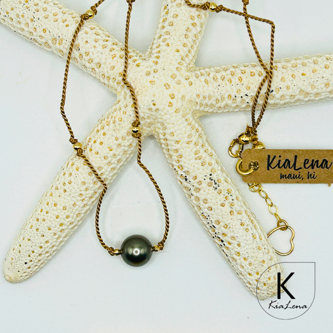 16 1/2" to 18 1/2" Single Tahitian Pearl Necklace
