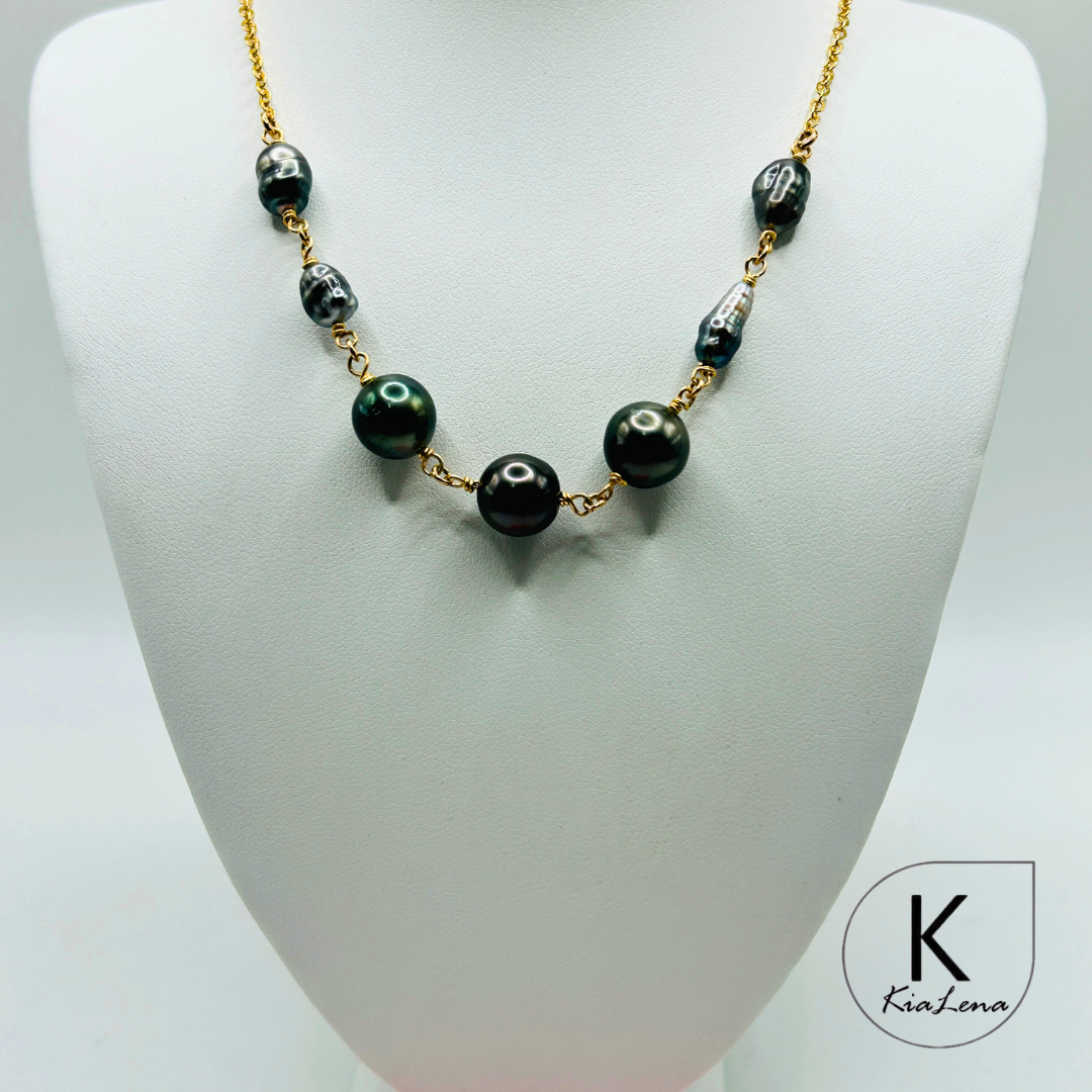 18" to 20" 7 Keshi Tahitian Necklace