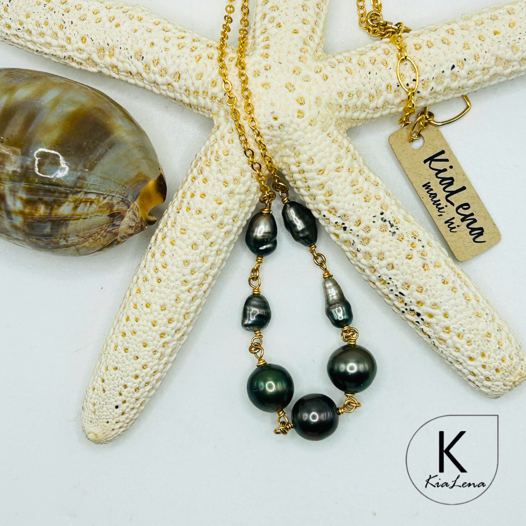 18" to 20" 7 Keshi Tahitian Necklace