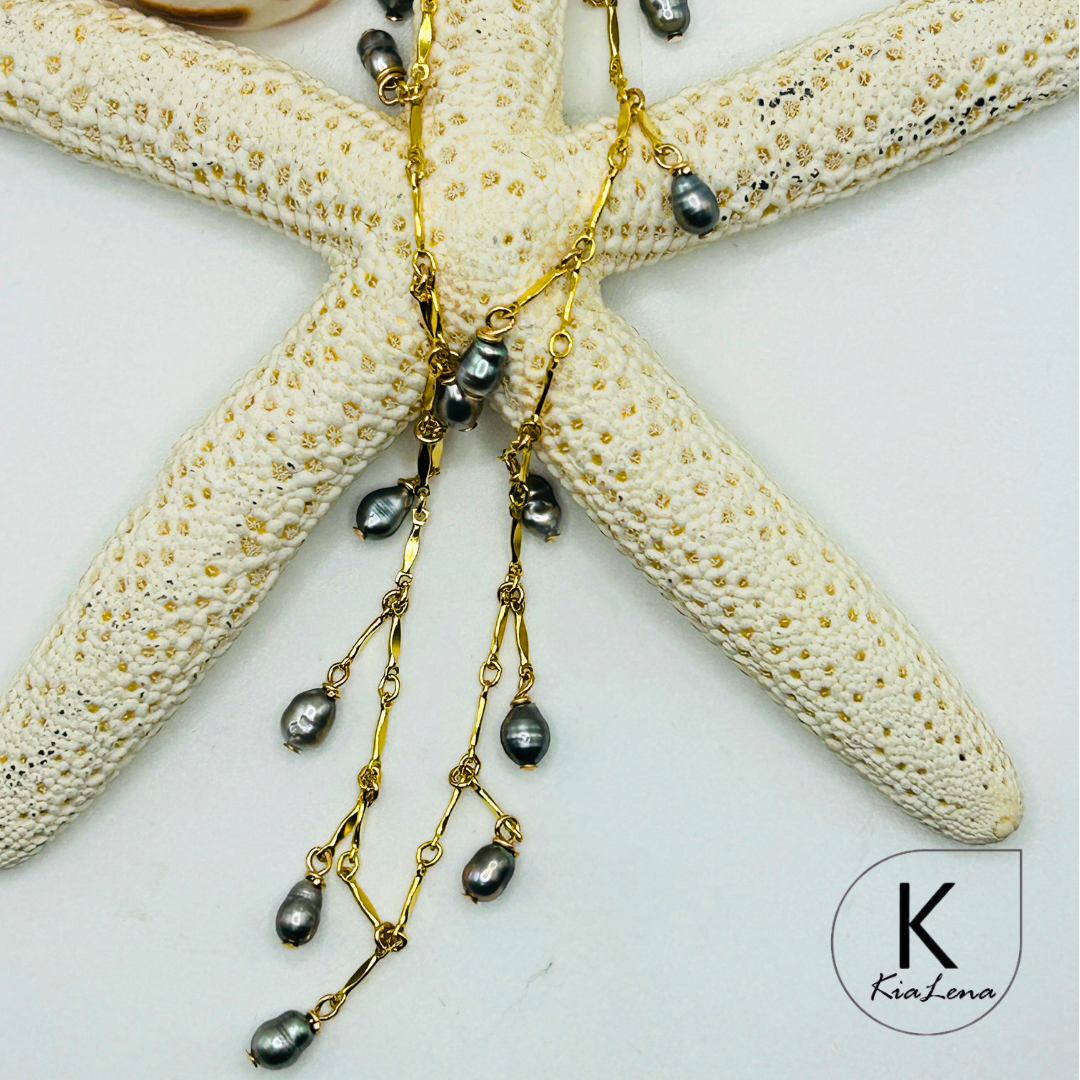 18" 13 Keshi Tahitian Necklace