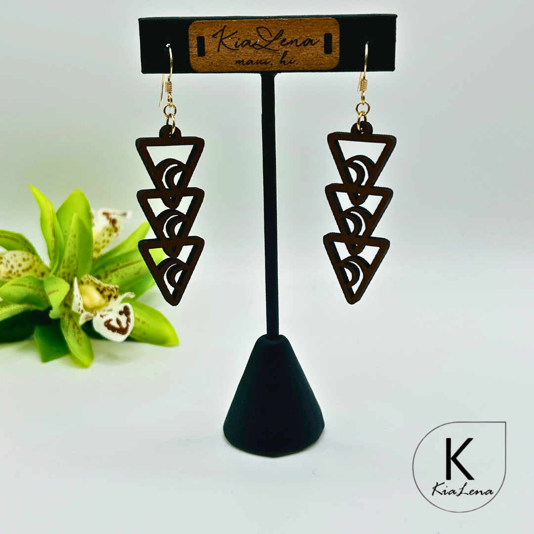 Wood Dangle Earrings