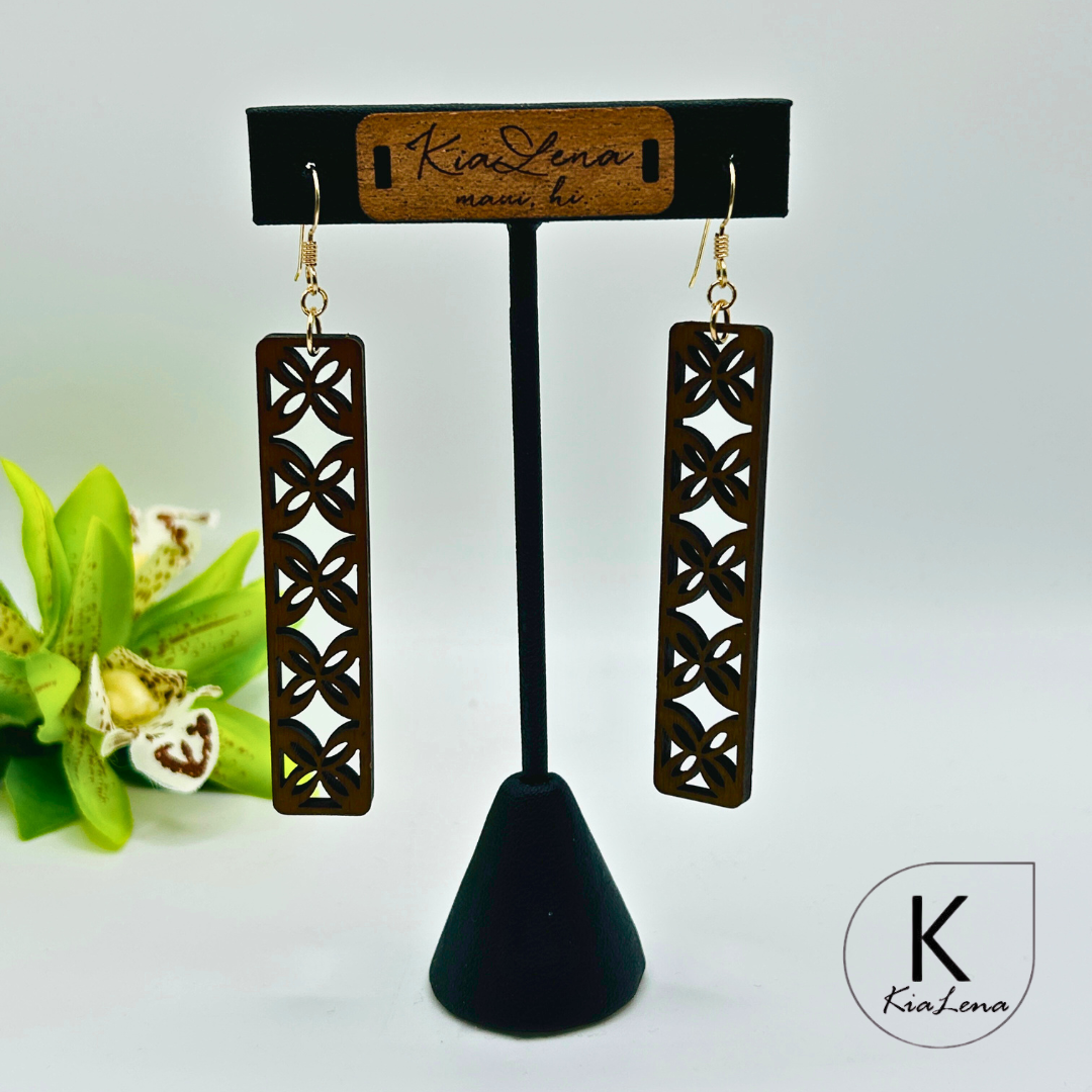 Wood Dangle Earrings