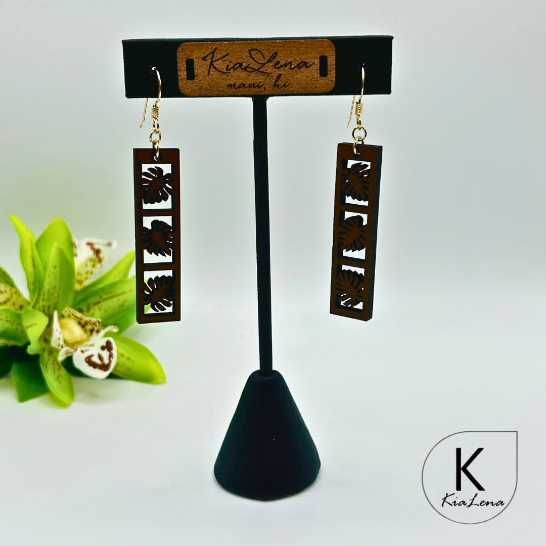 Wood Dangle Earrings