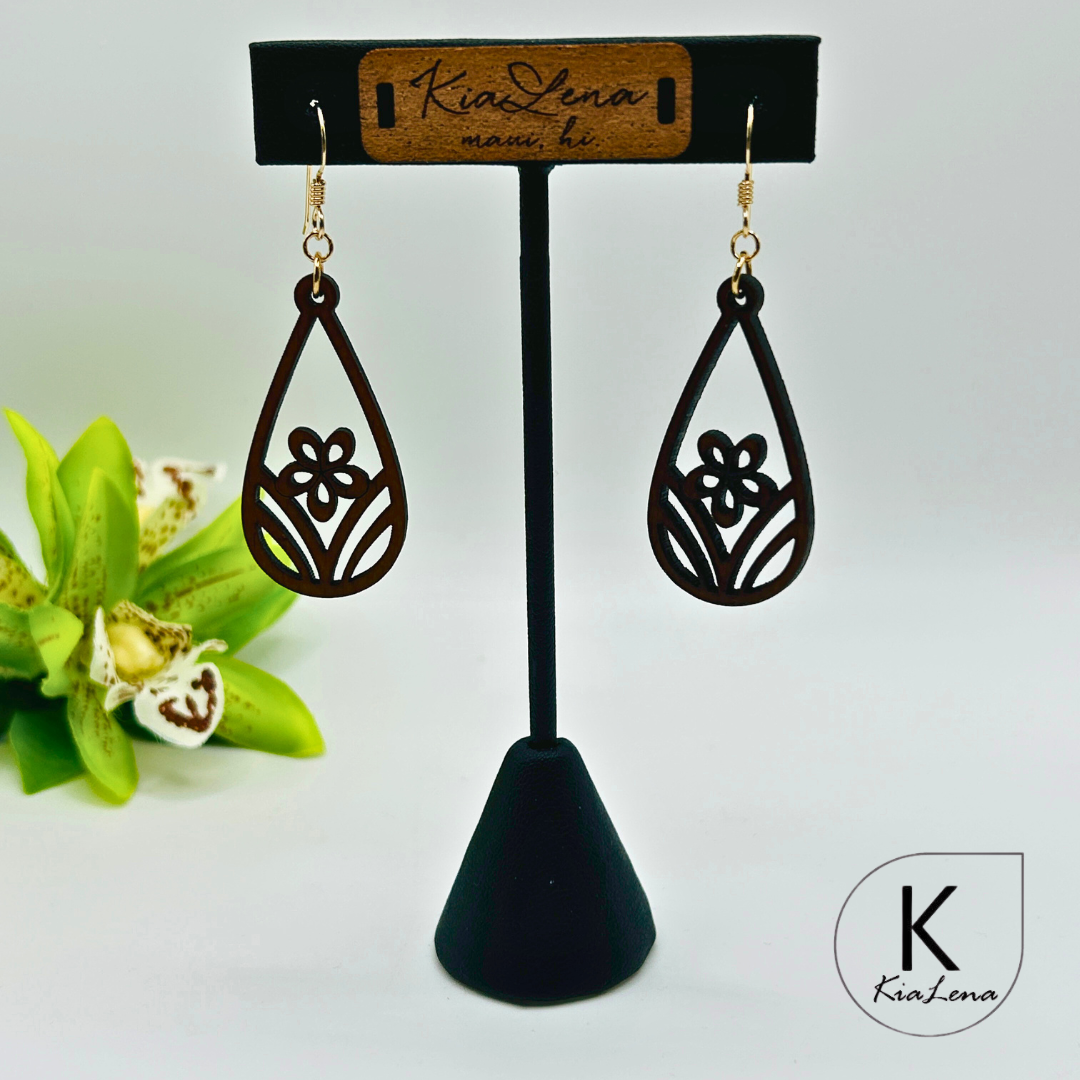 Wood Dangle Earrings