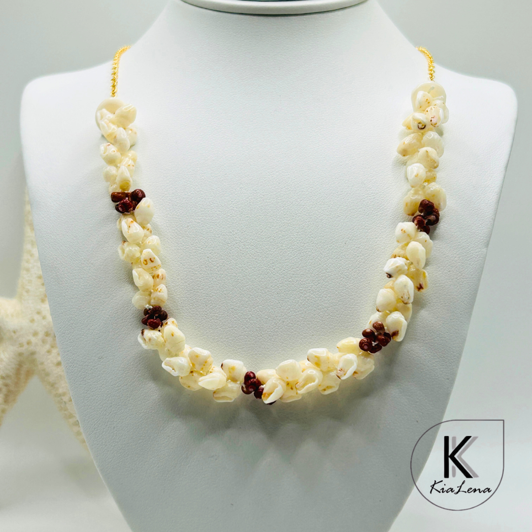 19 1/4"  Ni'ihau Shell Necklace