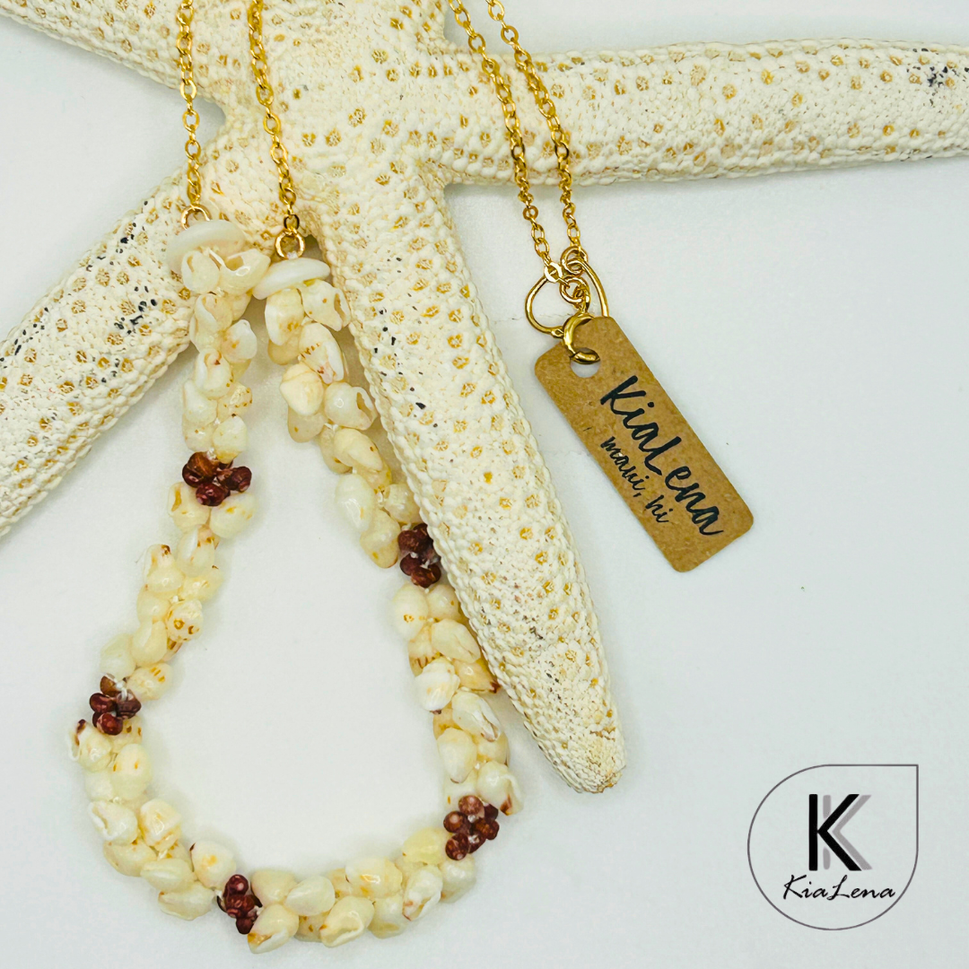 19 1/4"  Ni'ihau Shell Necklace