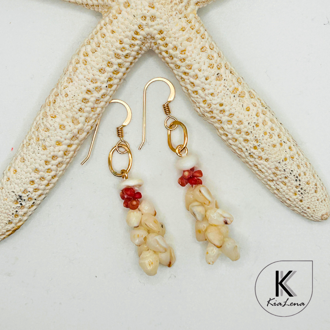 Ni'ihau 2" Shell Earrings
