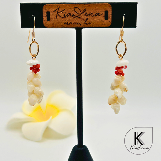 Ni'ihau 2" Shell Earrings