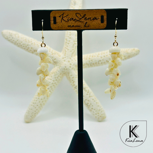 Ni'ihau 2"Shell Earrings
