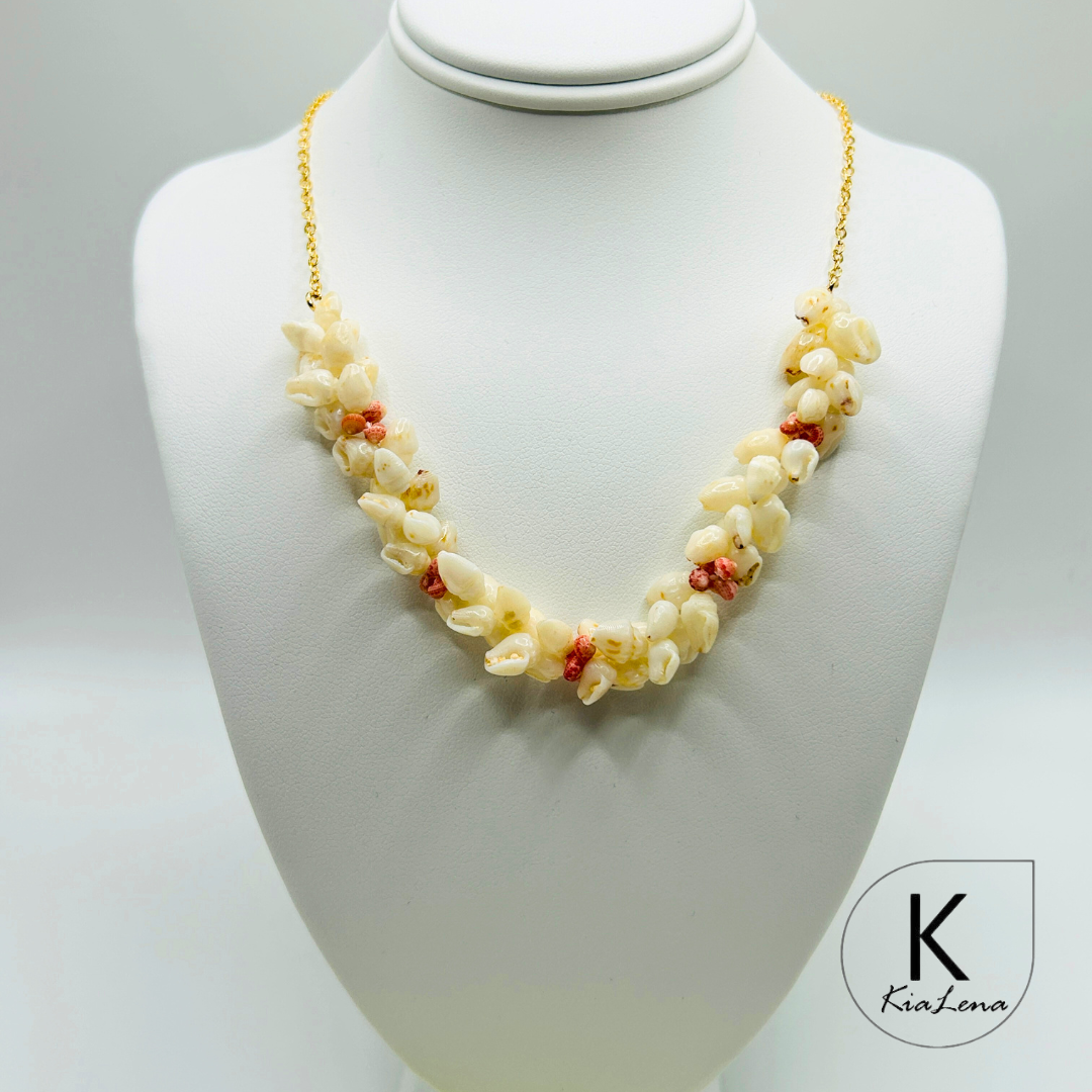 Pikake Style Ni'ihau Shell Necklace
