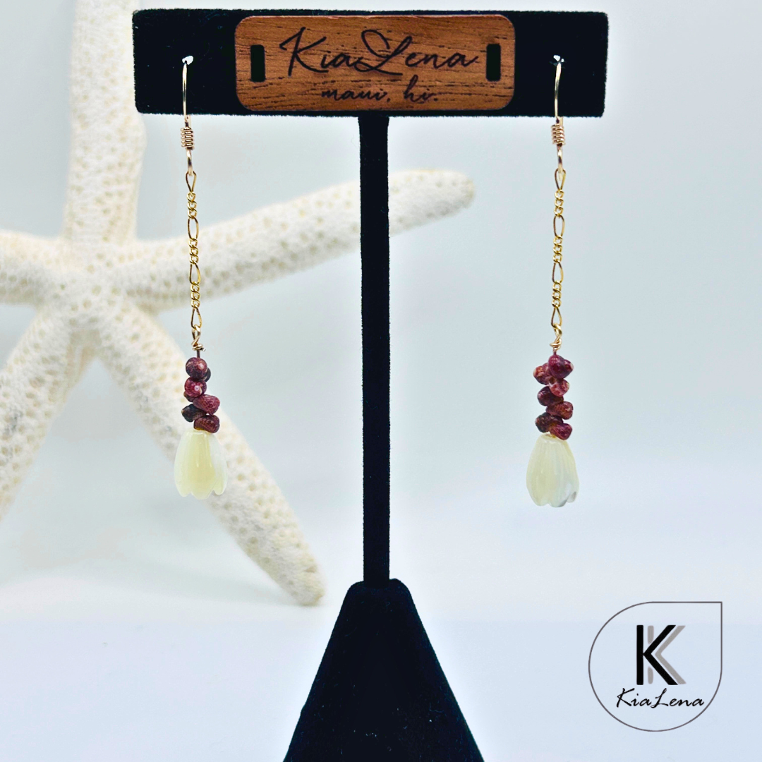Ni'ihau Shell 2 1/2" Dangle Earrings