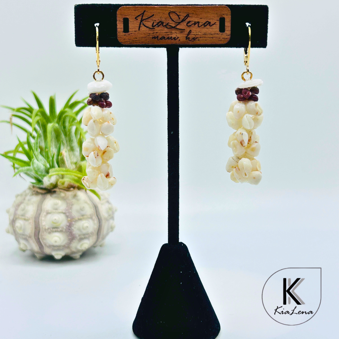 Ni'ihau 2" Shell Earrings