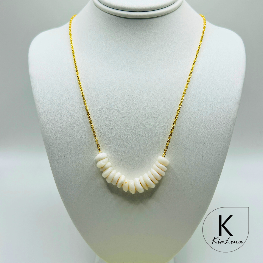 18 1/2" Ni'ihau Puka Shell Necklace