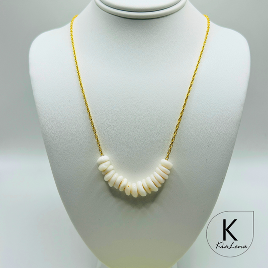 18 1/2" Ni'ihau Puka Shell Necklace