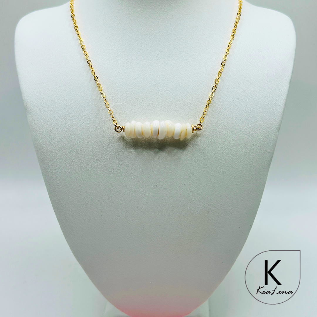 18 1/4" Ni'ihau Puka Shell Necklace