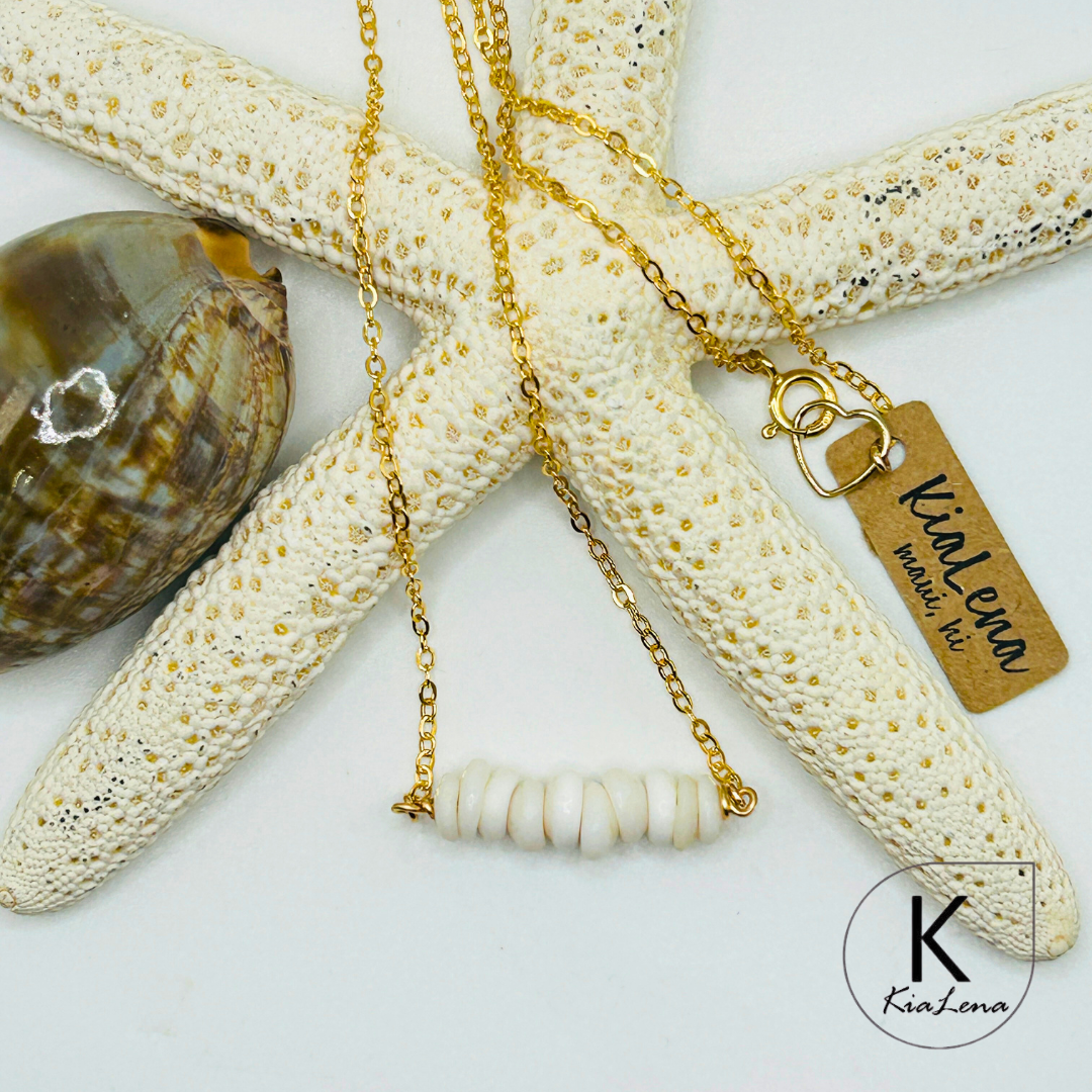 18 1/4" Ni'ihau Puka Shell Necklace