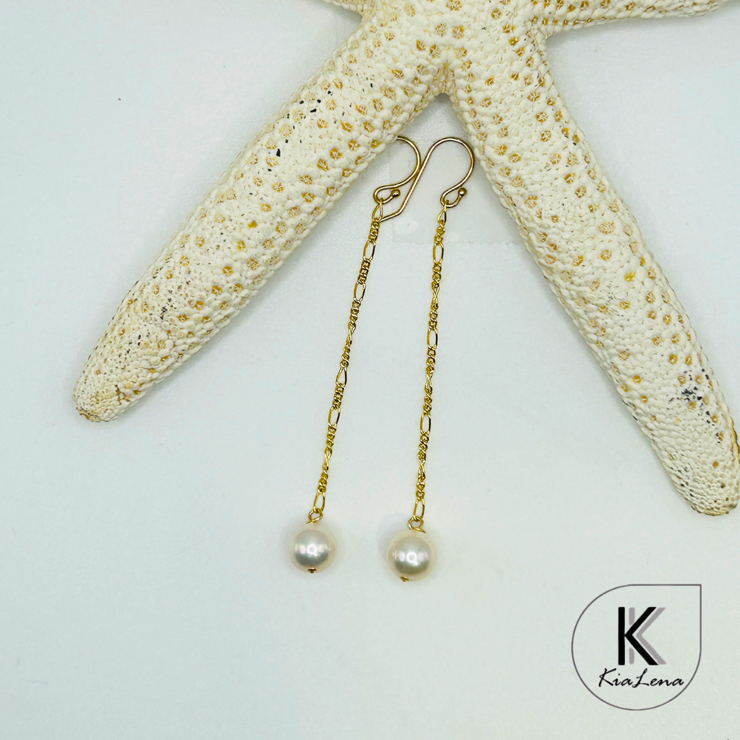 Japanese Akoya Pearl Drop Earrings