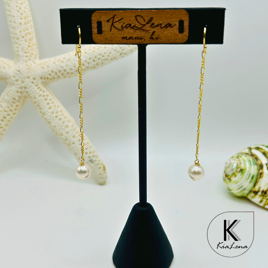 Japanese Akoya Pearl Drop Earrings