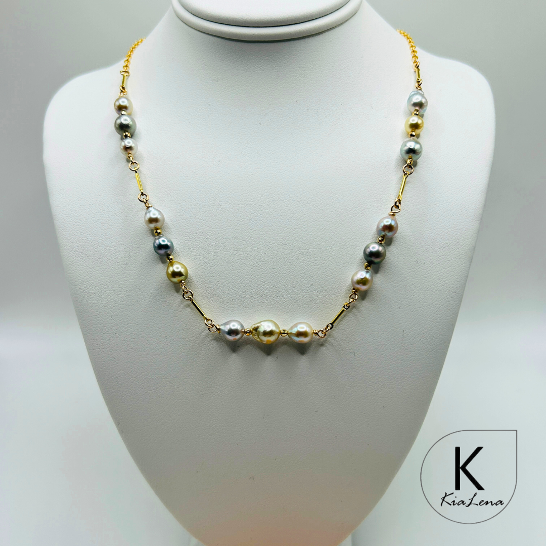 19 1/4" Japanese Akoya Pearl Necklace