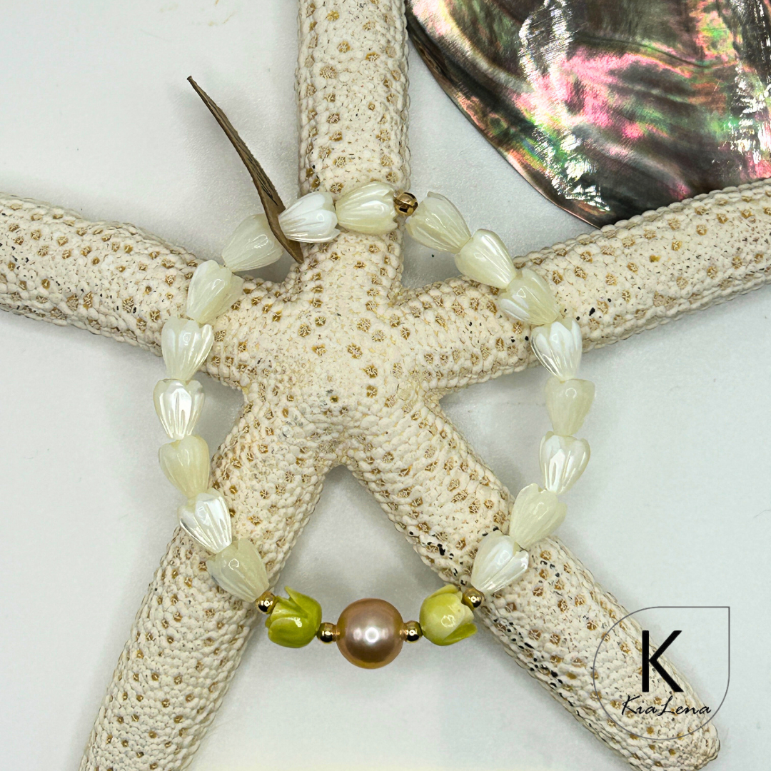 Edison Pearl Pikake and Pakalana Bracelet