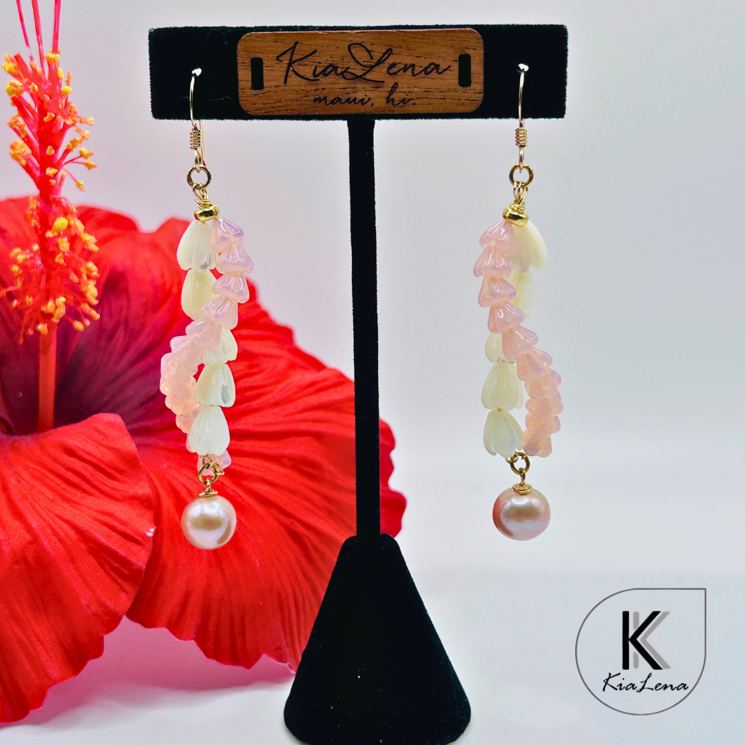 3" Edison Pearl Dangle Earrings