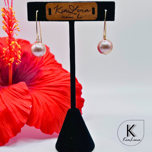 1 1/4"Edison Pearl Drop Earrings