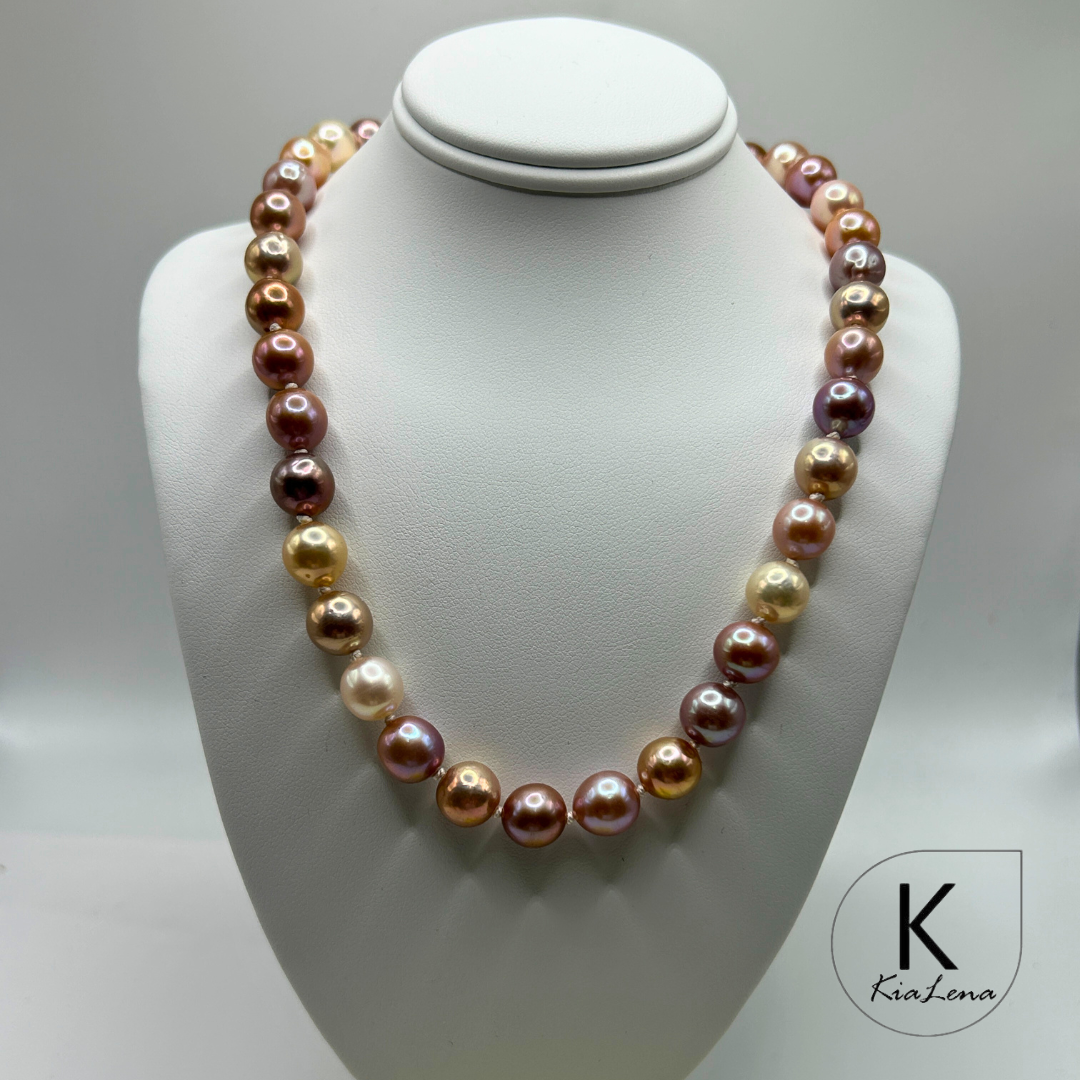 17 1/4" to 19 1/2" Fresh Water Edison Pearl Strand Necklace