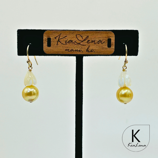 South Sea Pearl Drop Earrings