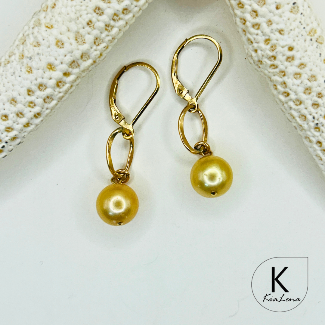 South Sea Pearl Drop Earrings