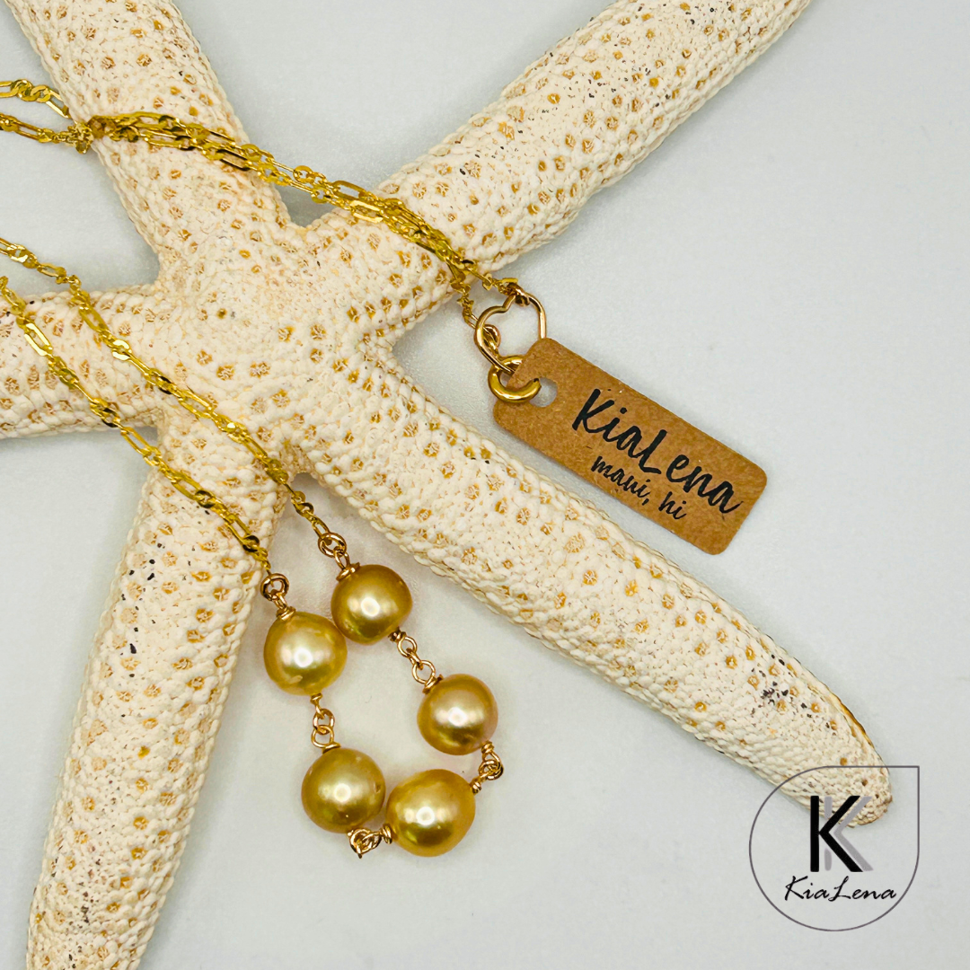 19" Five South Sea Pearl Necklace