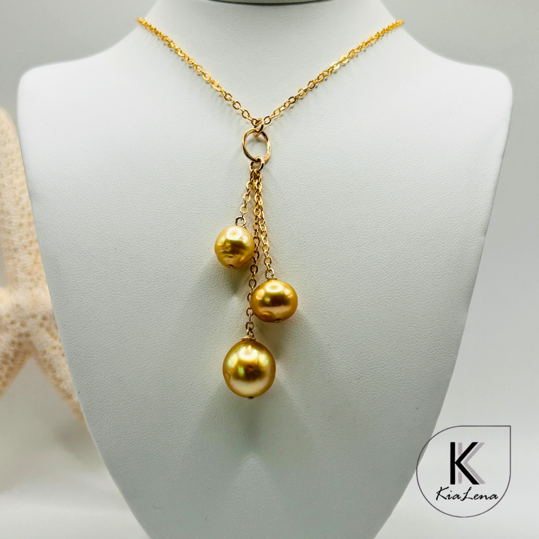 19 1/4" Triple South Sea Pearl Necklace