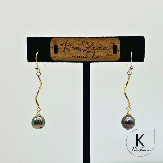 Tahitian Pearl Drop Earrings