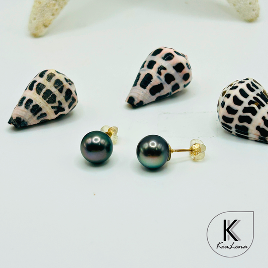 Tahitian Pearl Stud Earrings