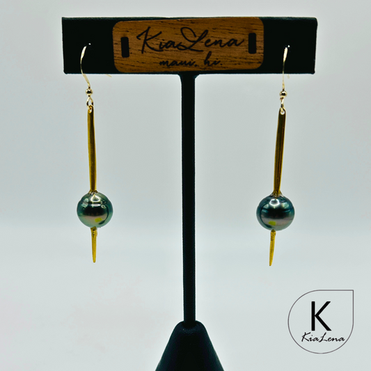 Tahitian Pearl Drop Earrings
