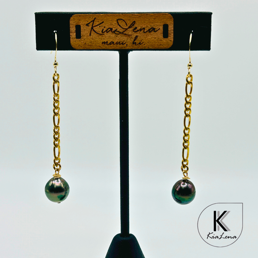 Tahitian Pearl Drop Earrings